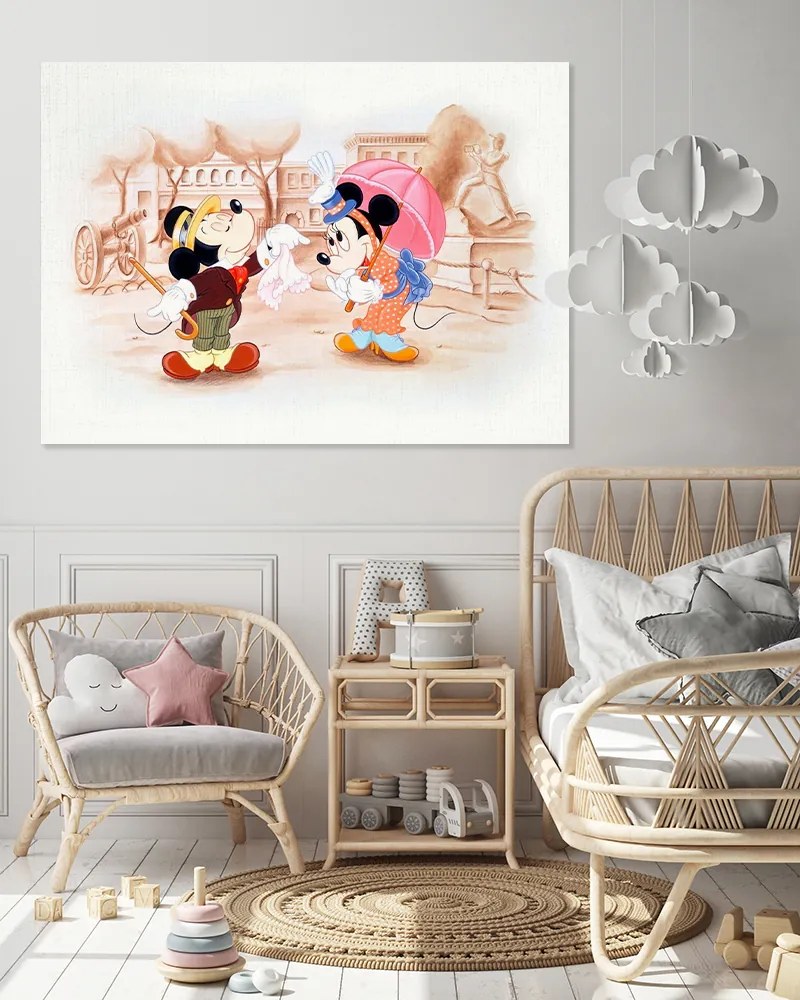 Παιδικός πίνακας σε καμβά Mickey &amp; Minnie KNV0583 30cm x 40cm