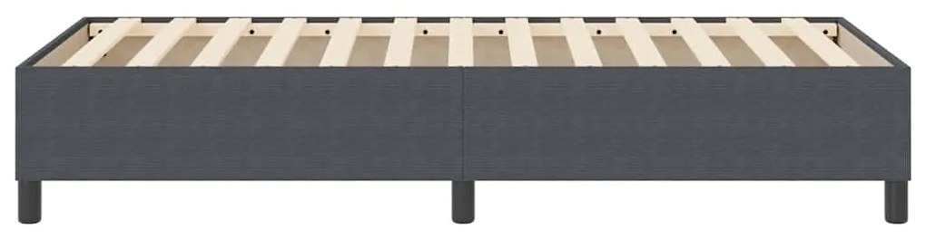 vidaXL Κρεβάτι με ελατήρια Σκούρο γκρι 90 x 190 cm Βελούδο