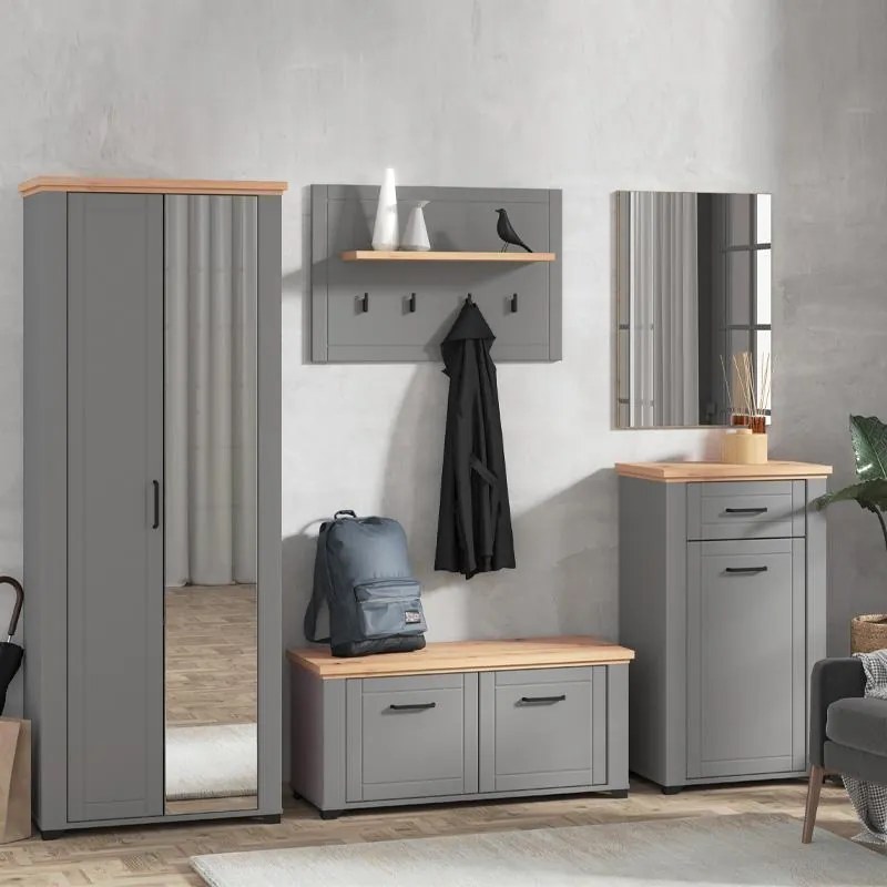 Καθρέπτης για Έπιπλο Χώλ Valencia OG Artisan Oak 57x2x80 εκ. 57x2x80 εκ.