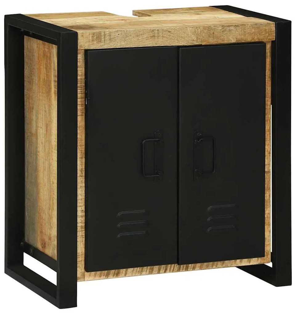 vidaXL Ντουλάπι νιπτήρα Καφέ 55 x 35 x 60 εκ. Στερεό ξύλο μάνγκο