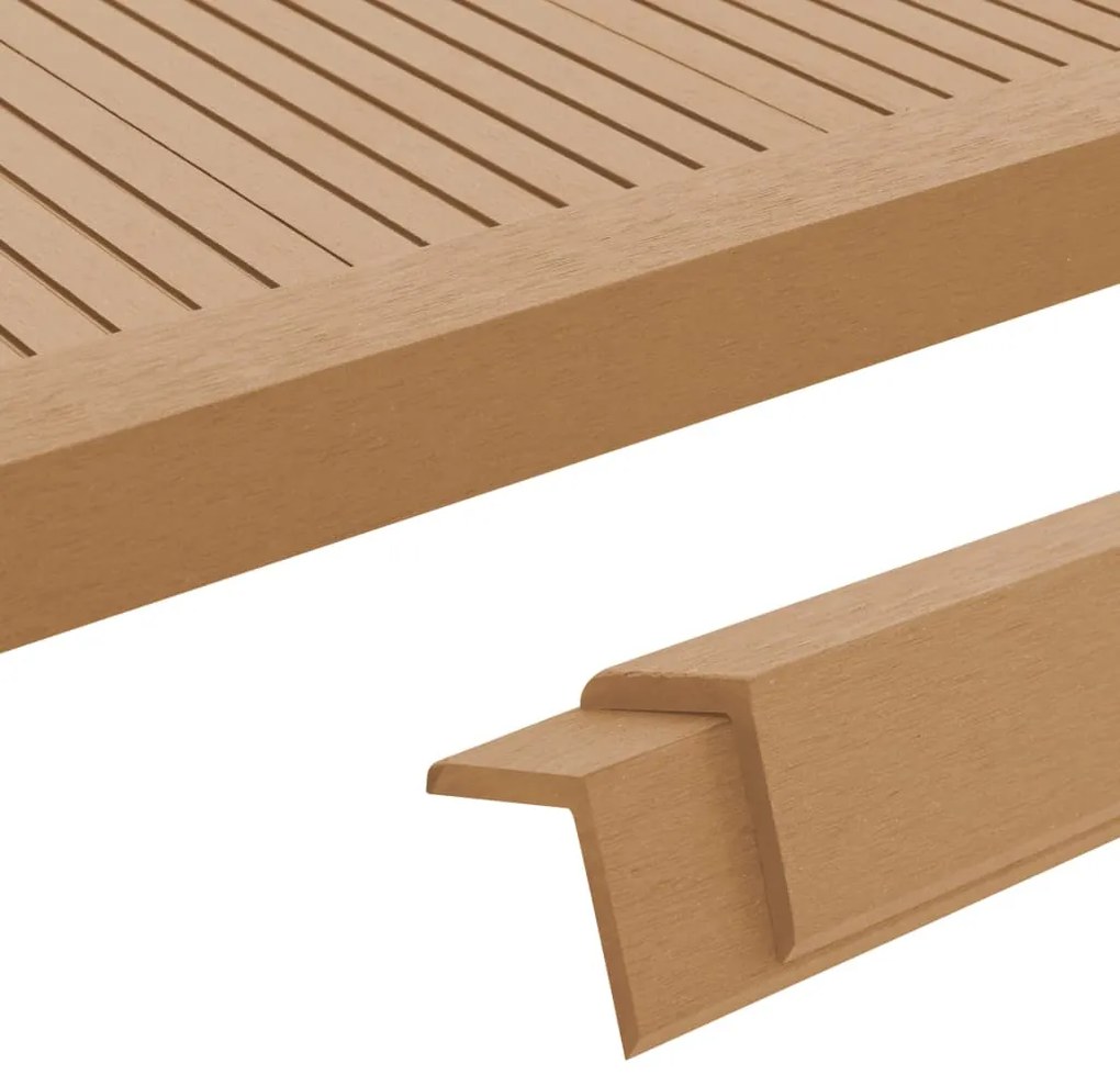 vidaXL Γωνίες Deck 5 τεμ Χρώμα Teak 170 εκ. από WPC
