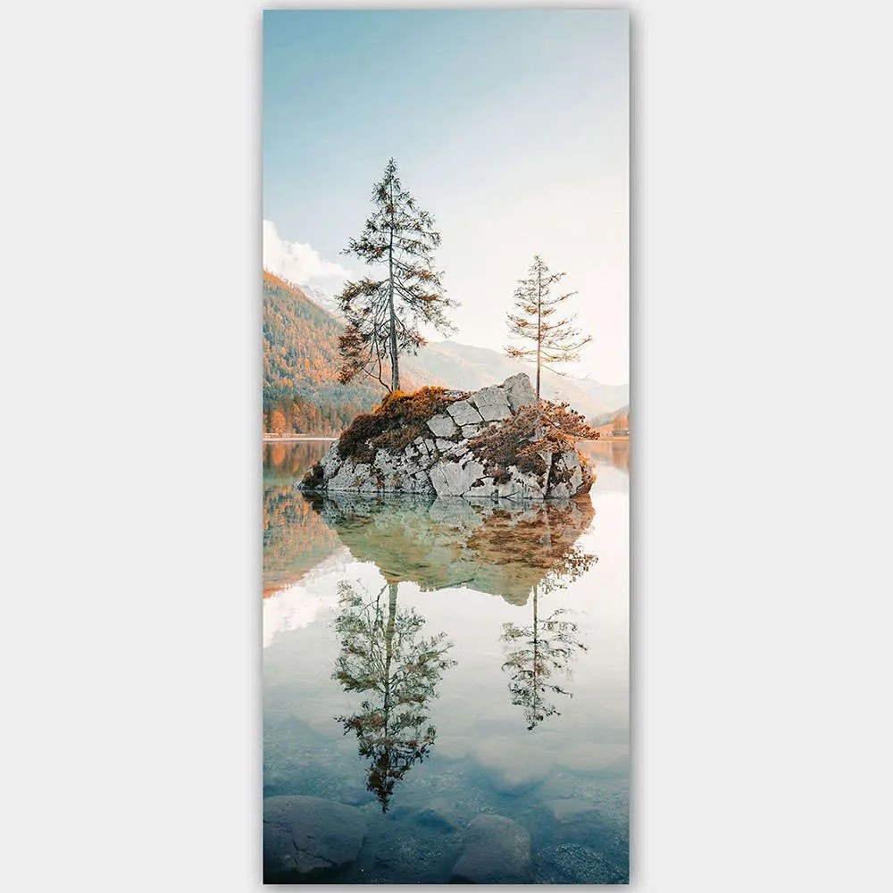 Πίνακας Καμβάς 451ERN1871 50x120cm Multi Wallity Κάθετοι Ξύλο, Καμβάς