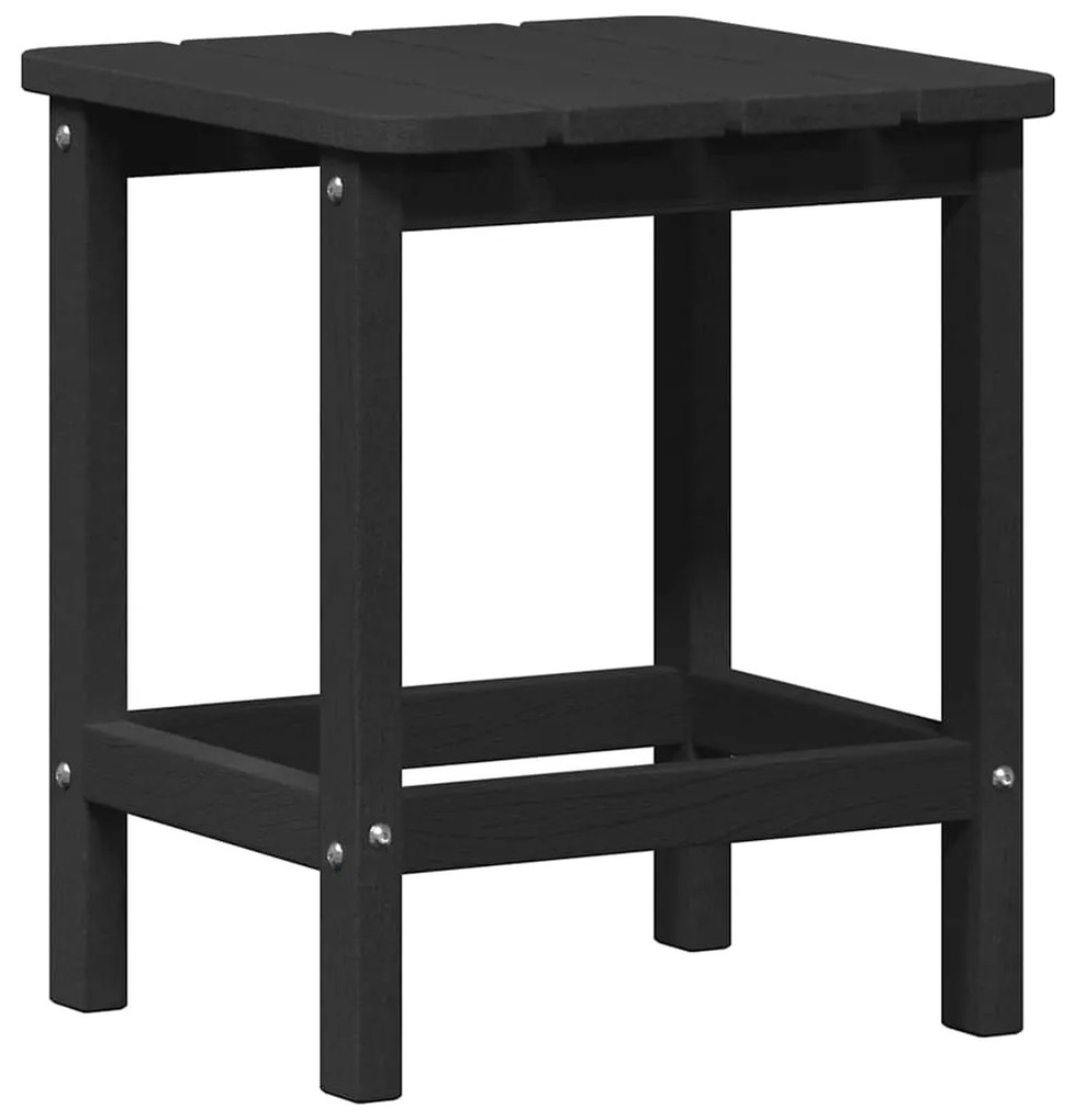 vidaXL Έπιπλα Χαλάρωσης Κήπου 3 pcs Μαύρο 38 x 38 x 46cm Πολυαιθυλένιο