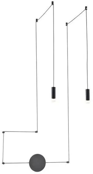 Κρεμαστό Φωτιστικό Οροφής μαύρο 8HOOKS TERES YL22C2BK ACA-YL22C2BK-Μαύρο YL22C2BK