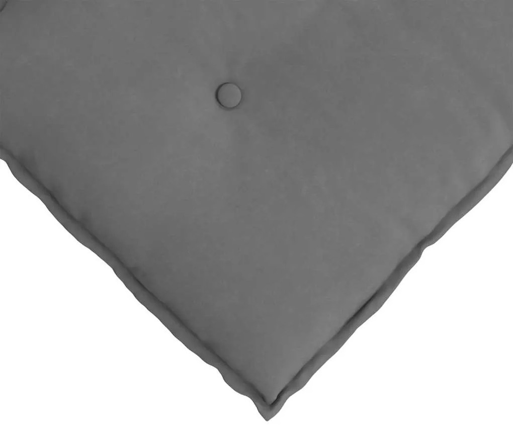 vidaXL Μαξιλάρι Πλάτης Σκούρο Γκρι 50 x 45 εκ. Ύφασμα Μικροΐνας