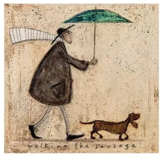 Εκτύπωση τέχνης Sam Toft - Walking The Sausage