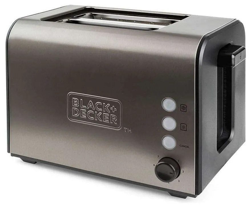 Φρυγανιέρα 2 Θέσεων Toaster BXTO900E 900W Inox Black&amp;Decker Stainless Steel