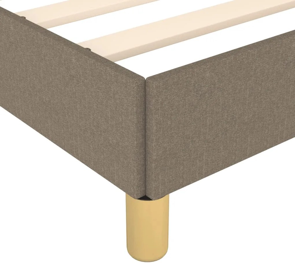 Σκελετός Κρεβατιού Χωρίς Στρώμα Taupe 90x190 εκ. Υφασμάτινο 3125102