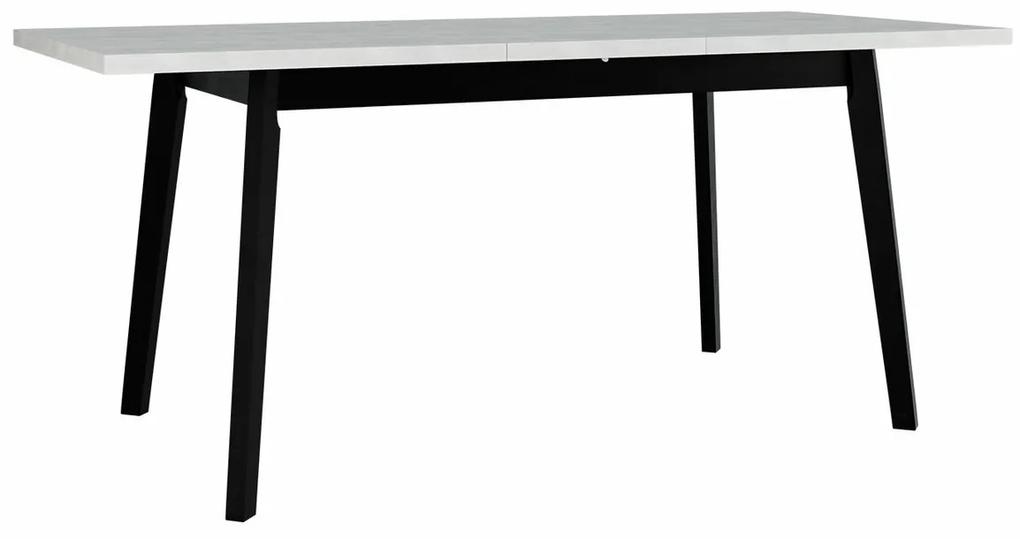Τραπέζι Victorville 129, Άσπρο, Artisan βελανιδιά, 75x80x140cm, 30 kg, Επιμήκυνση, Πλαστικοποιημένη μοριοσανίδα, Ξύλο, Ξύλο: Οξιά | Epipla1.gr
