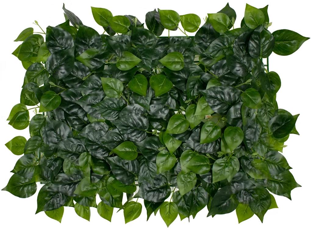 78404 Artificial - Συνθετικό Τεχνητό Διακοσμητικό Πάνελ Φυλλωσιάς - Κάθετος Κήπος Φυλλόδεντρο Πράσινο Μ60 x Υ40 x Π4cm
