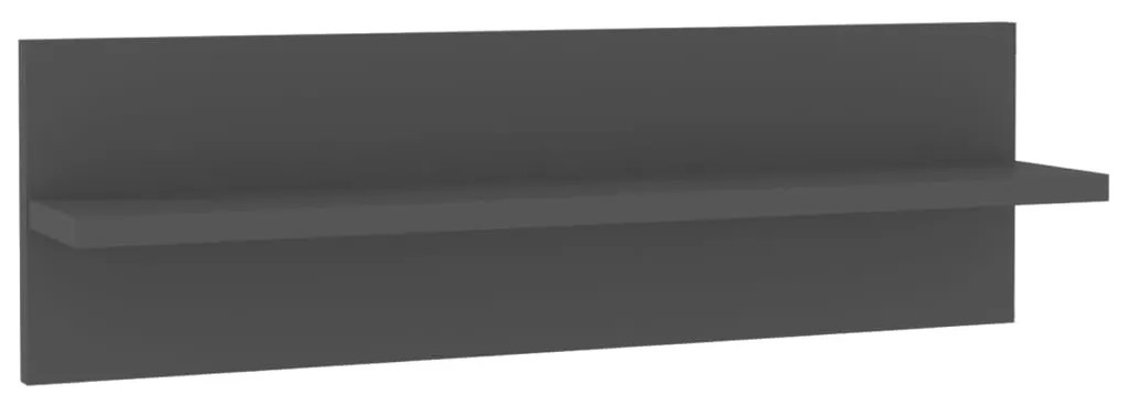 vidaXL Ραφιέρες Τοίχου 4 τεμ. Γκρι 60 x 11,5 x 18 εκ. από Μοριοσανίδα