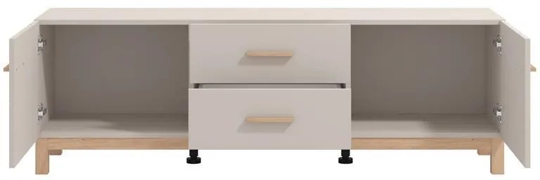 Έπιπλο τηλεόρασης ESSEX 154 3K2F2V Cashmere 154x42x51εκ. 154x42x51 εκ.
