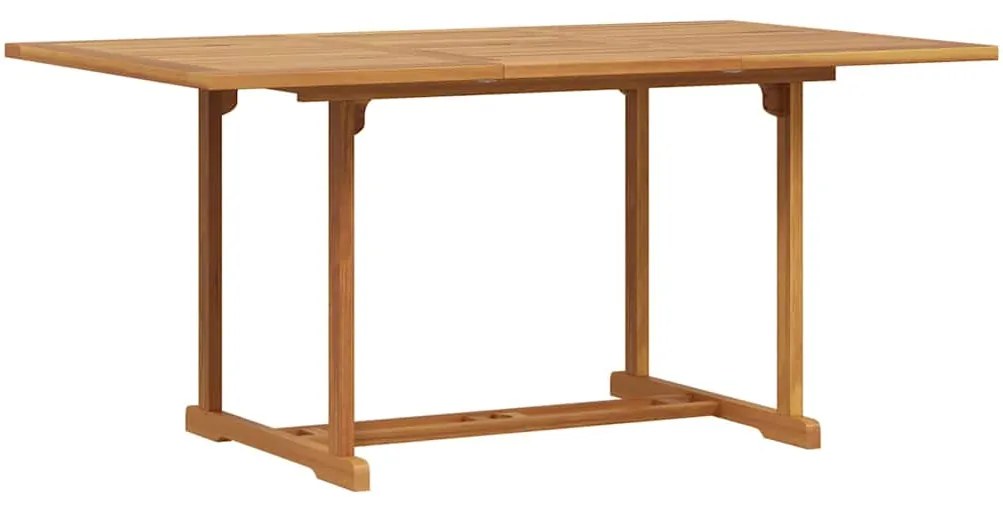 vidaXL Σέτ φαγητού για κήπο 7 pcs Καστανό Μασίφ ξύλο teak
