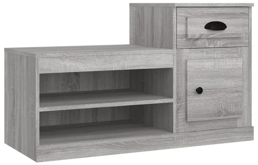 vidaXL Παπουτσοθήκη Γκρι Sonoma 100x42x60 εκ. από Επεξεργασμένο Ξύλο
