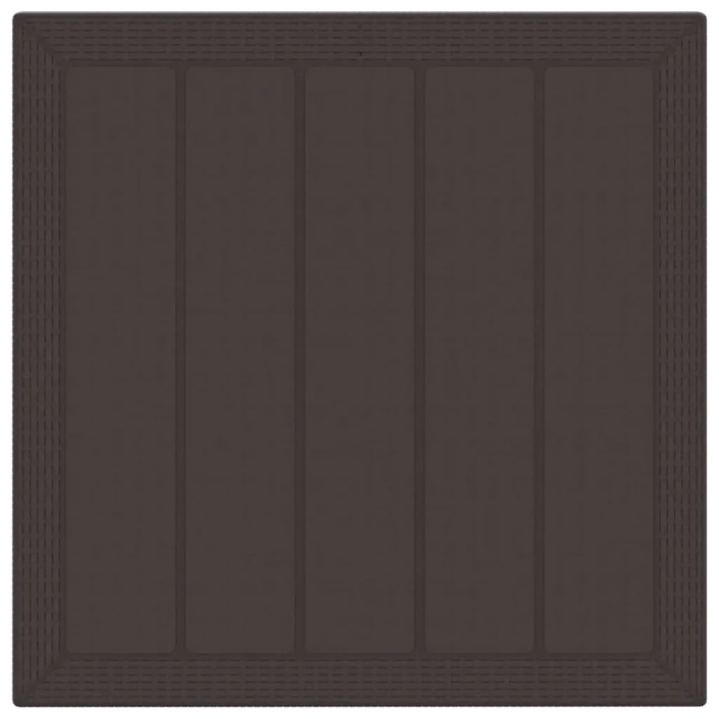 vidaXL Σέτ φαγητού για κήπο 3 pcs Καφέ Rattan Polt