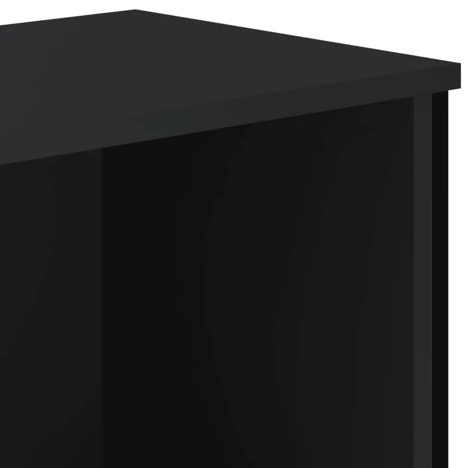 vidaXL Βιβλιοθήκη Μαύρη 80x31x106 εκ. από Επεξεργασμένο Ξύλο