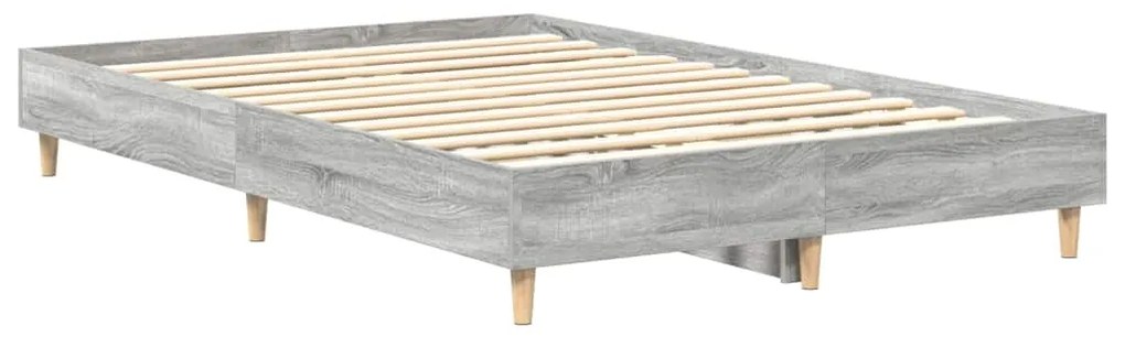 vidaXL Σκελετός Κρεβατιού Γκρι sonoma 120 x 190 cm Επεξεργασμένο ξύλο