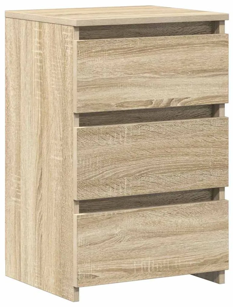 vidaXL Κομοδίνα 2 τεμ. Sonoma Δρυς 40 x 35 x 62,5 εκ. από Επεξ. Ξύλο
