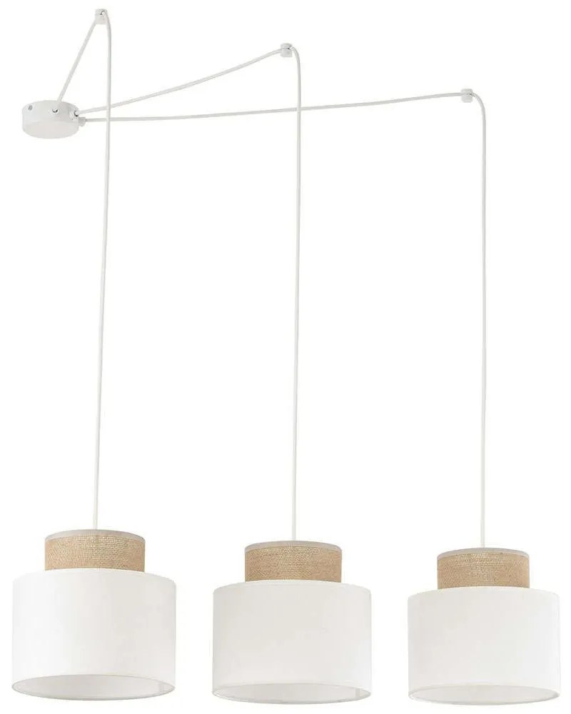 Φωτιστικό Οροφής Duo 2345 400x210cm 3xE27 15W White-Natural TK Lighting