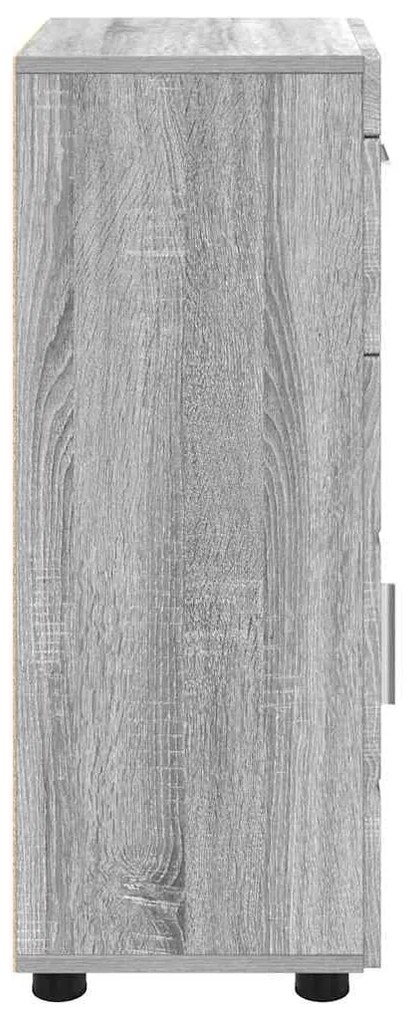 vidaXL Ντουλάπι Μπάνιου με πόρτα TULUM Γκρι sonoma 37 x 31.5 x 82 εκ