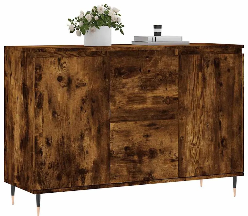 vidaXL Ντουλάπι Καπνιστή Δρυς 101,5x35x70 εκ. από Επεξεργασμένο Ξύλο