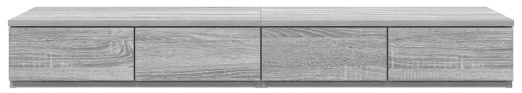 vidaXL Συρτάρια κρεβατιού με συρτάρι Γκρι sonoma 120 x 36.5 x 16.5 εκ
