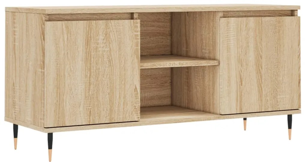 vidaXL Έπιπλο Τηλεόρασης Sonoma Δρυς 104 x 35 x 50 εκ. Επεξεργ. Ξύλο