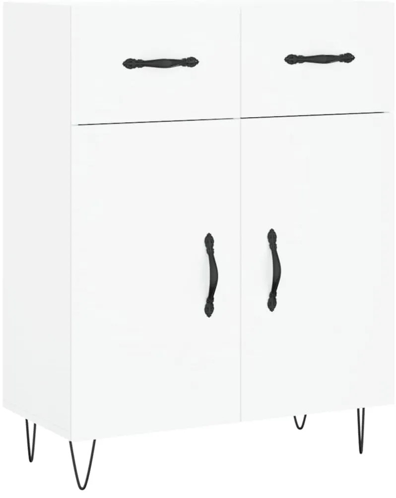 vidaXL Ντουλάπι Λευκό 69,5 x 34 x 90 εκ. από Επεξεργασμένο Ξύλο