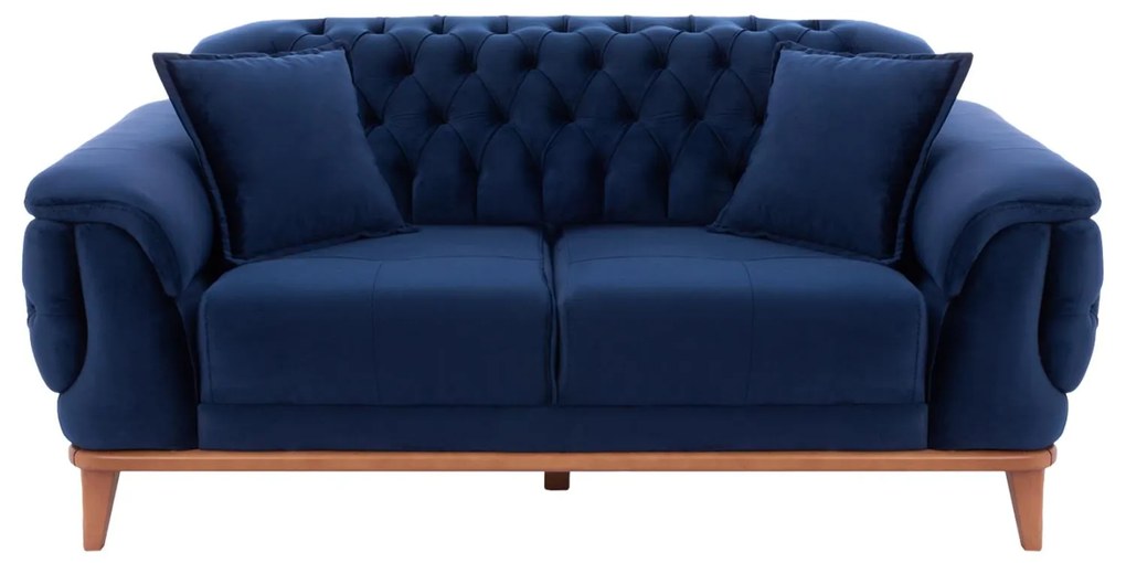 Καναπές - Κρεβάτι Bennington 2θέσιος Mπλέ 180x120x80 εκ.
