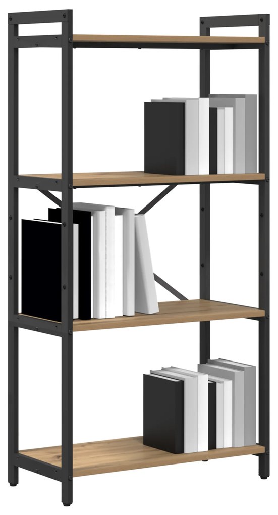 vidaXL Βιβλιοθήκη artisan δρυς 60 x 30 x 118 εκ Επεξεργασμένο ξύλο