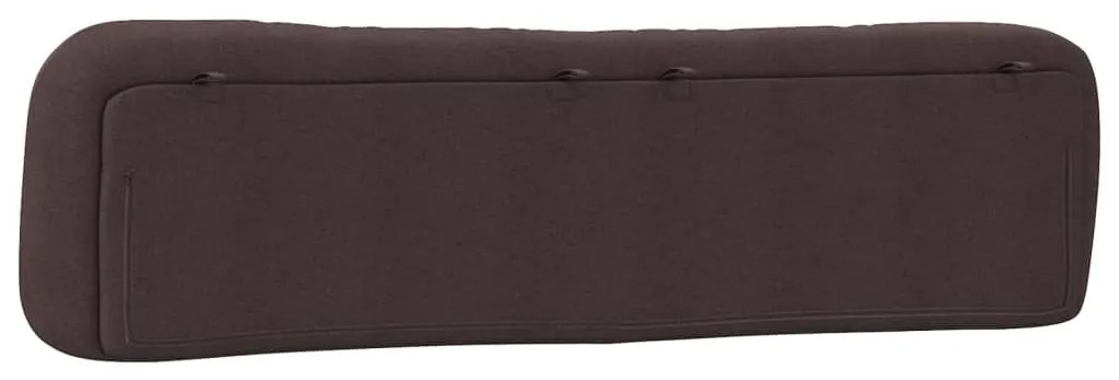 vidaXL Μαξιλάρι για Κεφαλάρι Hvar Σκούρο Καφέ 200 εκ. Υφασμάτινο