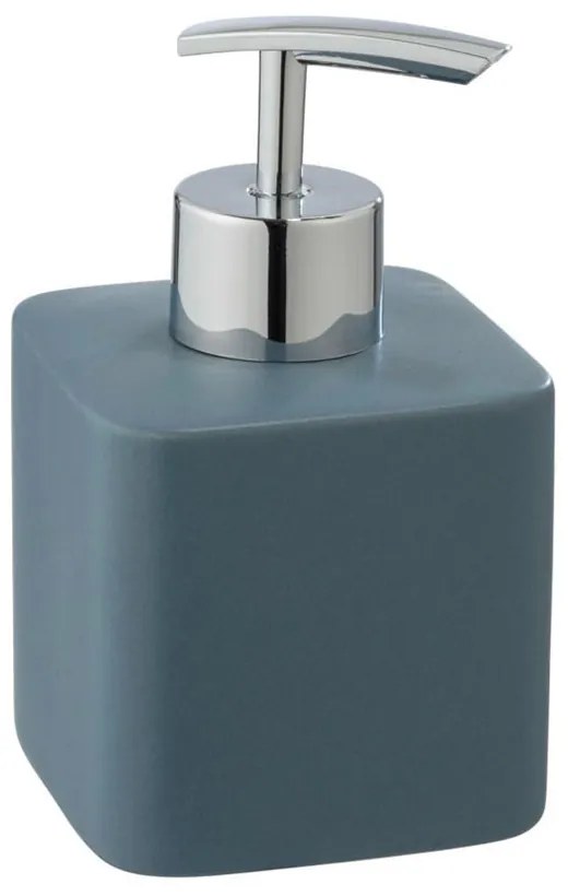 Δοχείο Κρεμοσάπουνου 290ml (7.5x7.5x13) Wenko Hexa Blue Matt 25699100