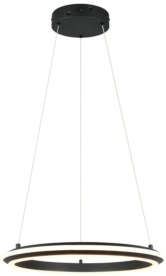 Φωτιστικό Κρεμαστό Trio Lighting AMADOR 331010132 Μαύρο Ματ (Black Mat) 2300+3000+4000K