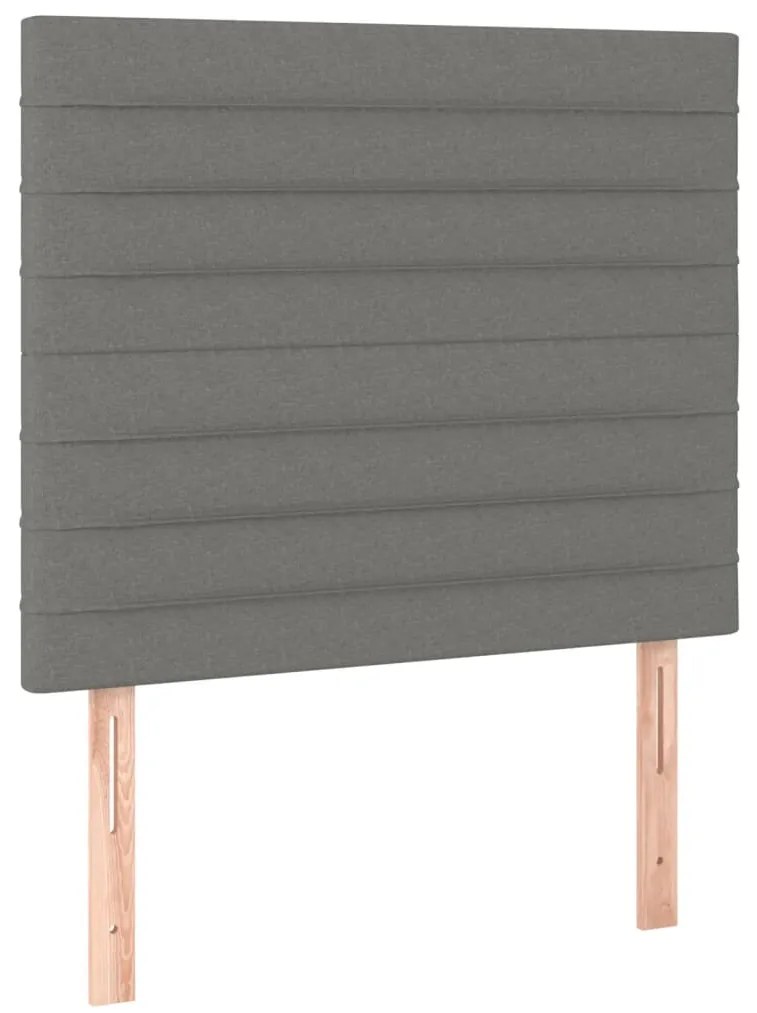 vidaXL Κεφαλάρια Κρεβατιού 2 τεμ. Σκ. Γκρι 100x5x78/88 εκ. Υφασμάτινο