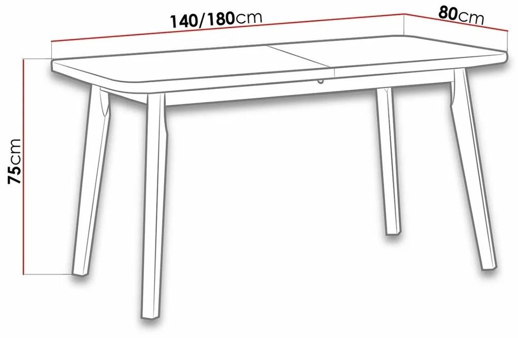Τραπέζι Victorville 130, Sonoma οξιά, Μαύρο, 75x80x140cm, 30 kg, Επιμήκυνση, Πλαστικοποιημένη μοριοσανίδα, Ξύλο, Μερικώς συναρμολογημένο, Ξύλο: Οξιά