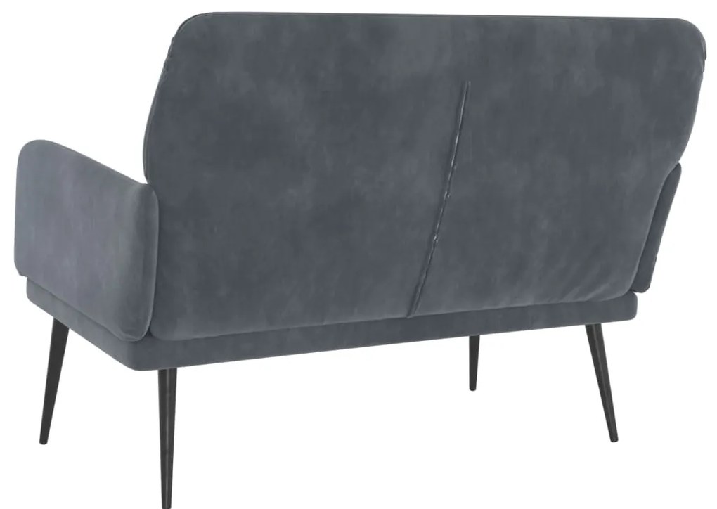 vidaXL Πάγκος Σκούρο Γκρι 108x79x79 εκ. Βελούδινος