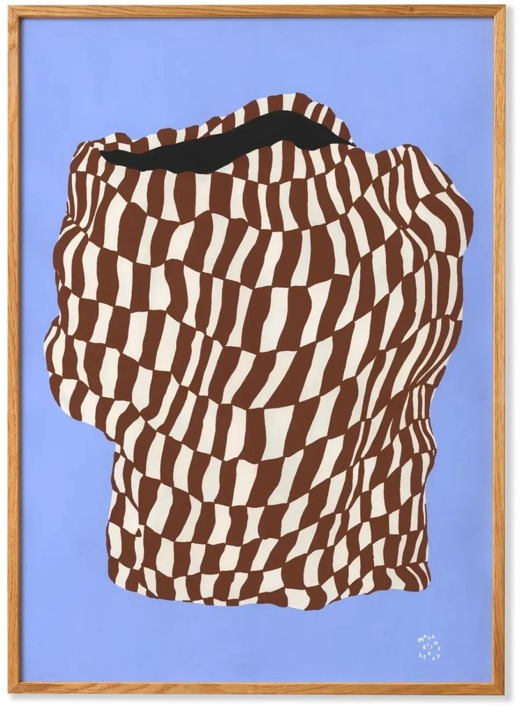 Πόστερ Doodle Of A Doodle 02 - Καφέ Μπλε 50 x 70 PAPER COLLECTIVE