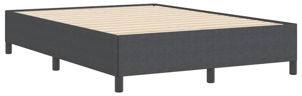 vidaXL Σκελετός Κρεβατιού Σκούρο γκρι 140 x 200 cm Βελούδο