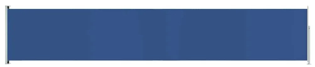 vidaXL Σκίαστρο Πλαϊνό Συρόμενο Βεράντας Μπλε 117 x 600 εκ.