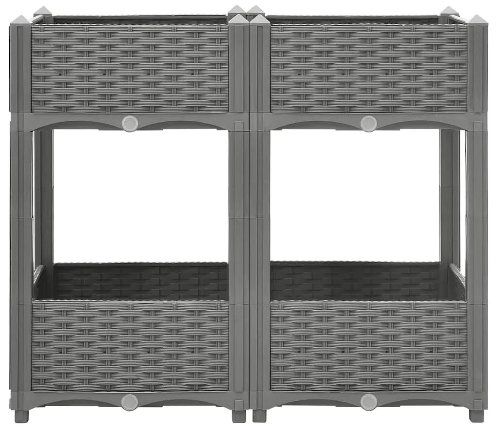 vidaXL Ζαρντινιέρα 80 x 40 x 71 εκ. από Πολυπροπυλένιο