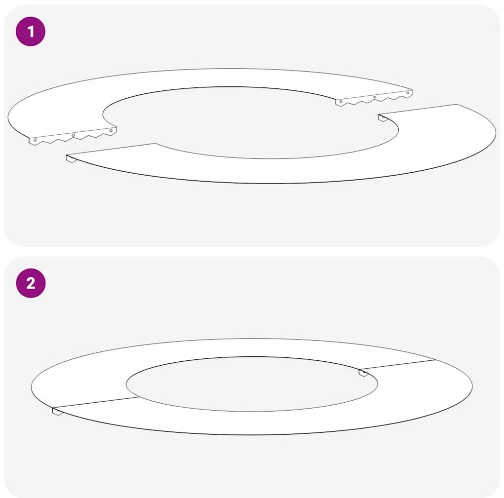 vidaXL Δαχτυλίδι Δέντρου Ελιά Πράσινη Ø40 / 70 εκ. Ψυχρής έλασης χάλυβας