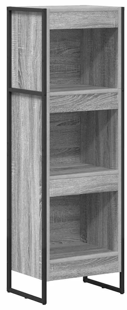 vidaXL Βιβλιοθήκη Γκρίζο Σονομα 80 x 30 x 155 εκ Επεξεργασμένο ξύλο