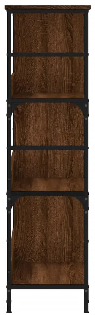 vidaXL Βιβλιοθήκη Καφέ Δρυς 78,5x33x117,5 εκ. Επεξεργασμένο Ξύλο