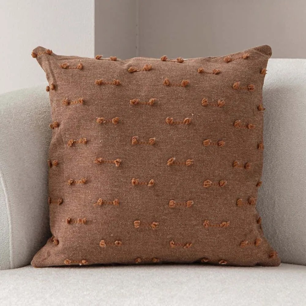 Μαξιλαροθήκη Διακοσμητική Tuffet 881PCR1623 Brown Aberto Design 43X43 Πολυέστερ