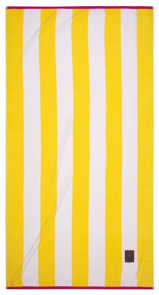 Πετσέτα Θαλάσσης 3820 Yellow Greenwich Polo Club Θαλάσσης 90x170cm 100% Cotton