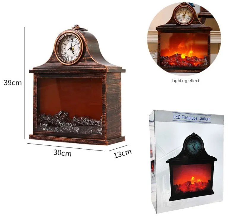Διακοσμητικό Φωτιστικό Τζάκι - Led Fireplace Lantern SP-12