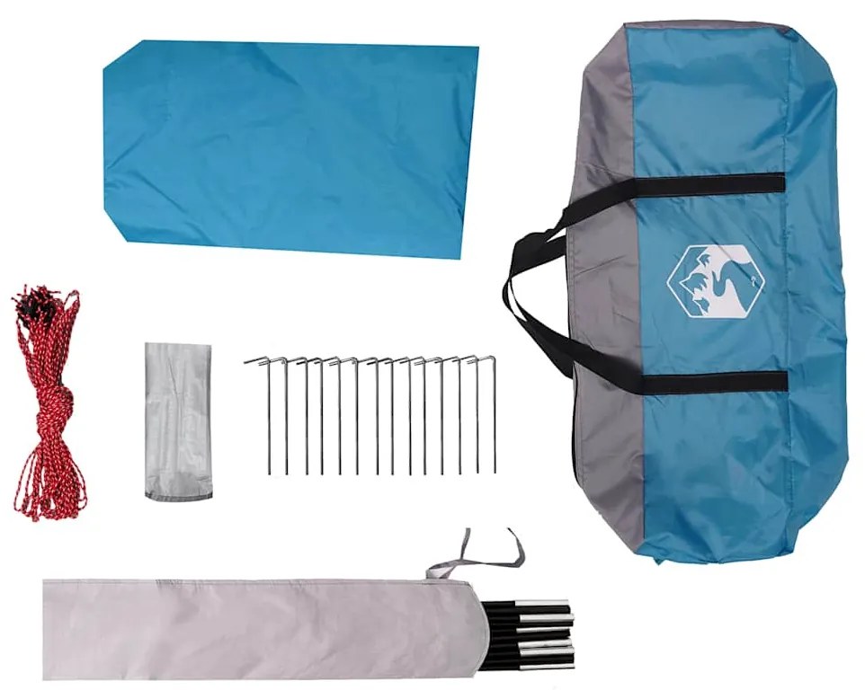 vidaXL Μουσαμάς Κάμπινγκ Αδιάβροχος Μπλε 460x305x210 εκ.