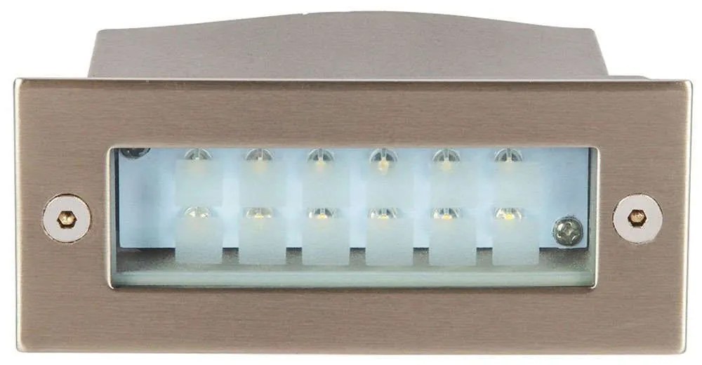 Φωτιστικό Τοίχου VK/02007/MC/D 11x4,4cm Led 60Lm 1,2W 6000K IP54 Nickel VKLed