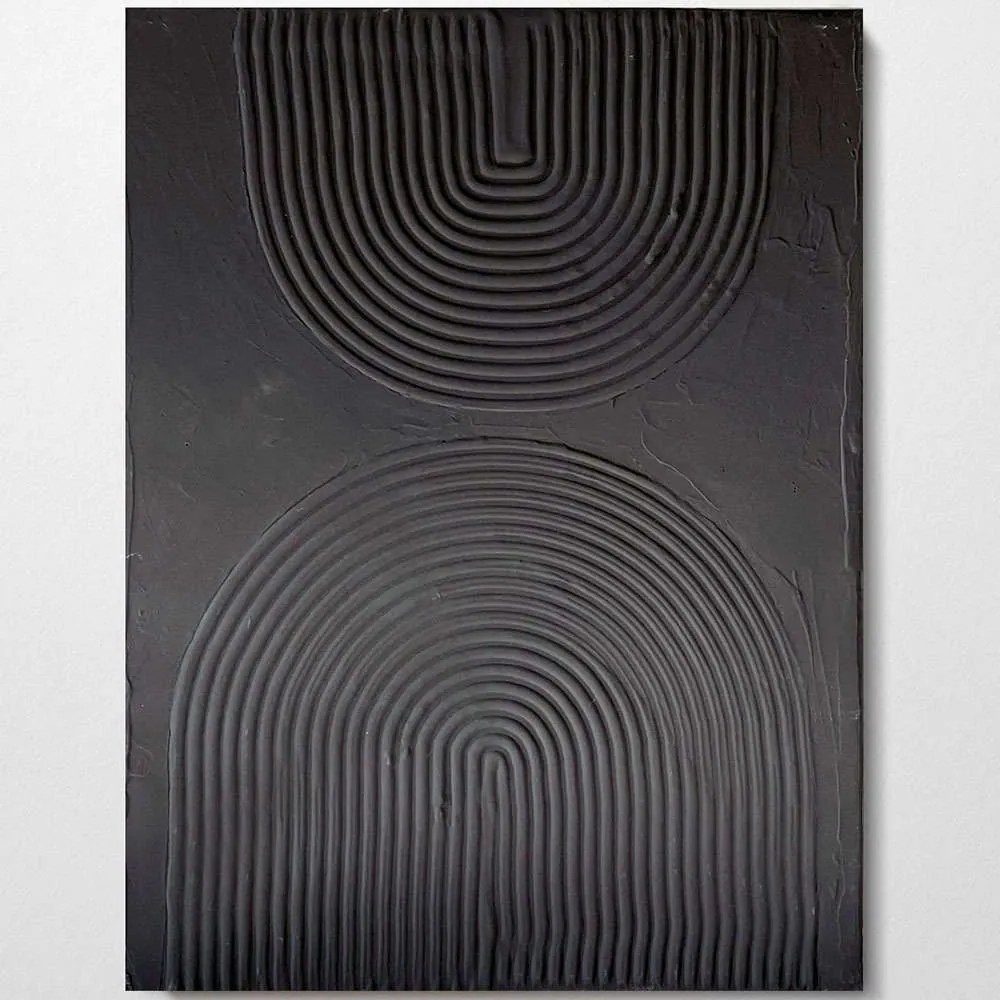 Πίνακας Καμβάς 112RGN1101 50x70cm Black Wallity Κάθετοι Ξύλο,Καμβάς