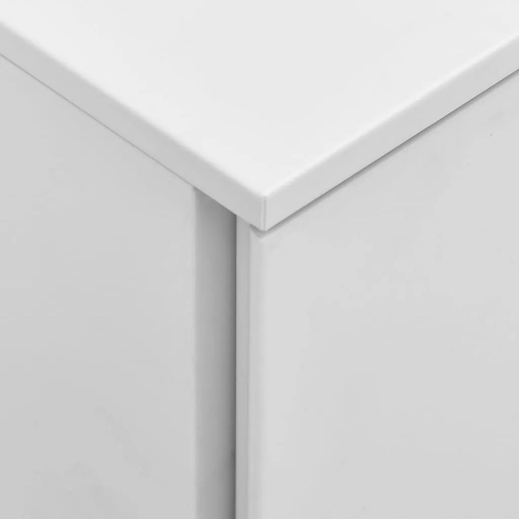 vidaXL Αρχειοθήκη Φορητή Ανοιχτό Γκρι 39 x 45 x 67 εκ. Ατσάλινη